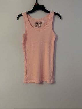 No Boundaries Soft Pink Ribbed Tank Top